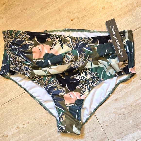 Catherine Malandrino Other - New Catherine Malandrino Nature Walk High Waisted Floral Bikini Bottoms